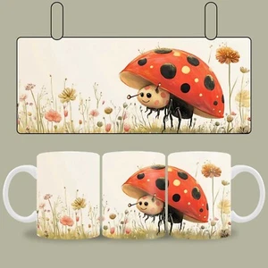Kaffeetasse Lustiger Marienkäfer Tasse Kaffeebecher Geschenk Keramik - Bild 1 von 1