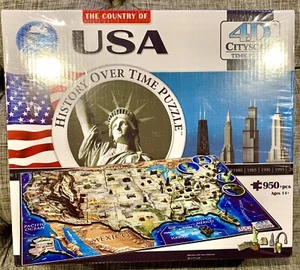 NEW Sealed The Country of USA History Over Time Puzzle, 4D Cityscape Jigsaw - Picture 1 of 4