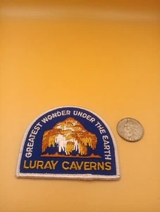Bestickter Aufnäher Luray Caverns Greatest Wonder Under the Earth VA Virginia Cave - Bild 1 von 4