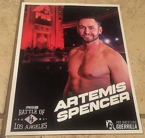 PWG Artemis Spencer 2019 Battle Of Los Angeles 8.5” X 11” CardStock Photograph - Picture 1 of 4