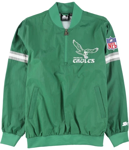 STARTER Mens Philadelphia Eagles Jacket, Green, Large Cover