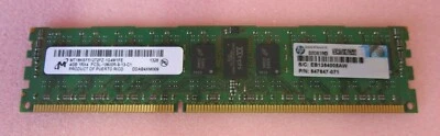 Micron MT18KSF51272PZ-1G4M1FE 647647-071 4GB PC3-10600 DDR3 ECC CL9 240P Memory - Image 1 of 4