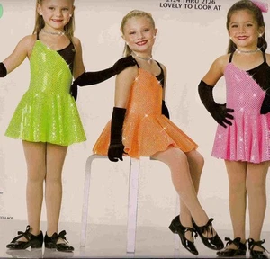 Jazz Stepptanz Kostüm Artstone grün Skate Twirl Kleid schön anzusehen - Bild 1 von 2
