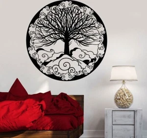 Tree Of Life Wall Sticker Family Symbol Circle Of Life Ornament Home Decor Decal - Picture 1 of 5
