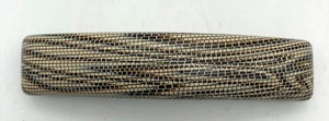 Barrette Acrylic Abstract Lines Grid Hair Clip French Vtg Made in France 3.5" - Picture 1 of 6