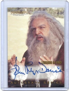 Star Trek Voyager Profiles John Rhys-Davies Leonardo Da Vinci autograph card A19 - Picture 1 of 2