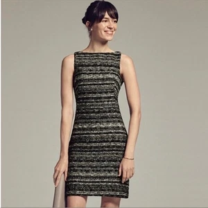 Vestido Vaina MM Lafleur The Lydia Tweed Negro Talla 4 - Imagen 1 de 8