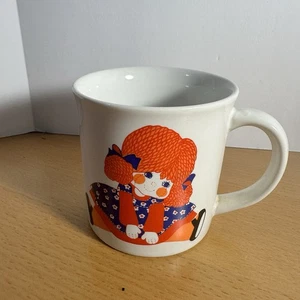 Vintage Otagiri Japan Raggedy Gibson Puppe orange Haare Porzellan Becher süß! - Bild 1 von 6