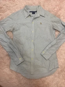 Ralph Lauren Sport Slim Fit Langarm Hemd blau weiß gestreift Gr. S - Bild 1 von 9