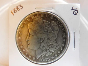 1883 Morgan Silver Dollar Very Good to Fine Circulated Condition - Bild 1 von 2