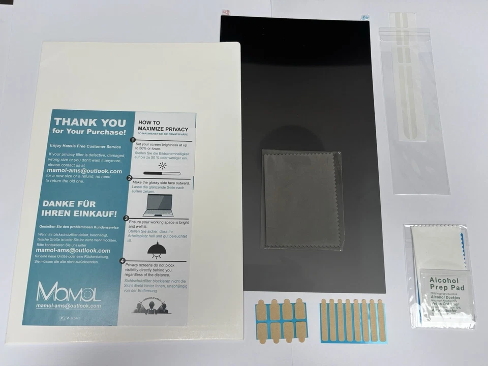 14” Inch 16:9 Laptop Privacy Screen Protector/Filter Anti Glare & Blue Light - Image 1 of 4