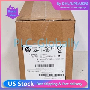 SEALED IN BOX! ALLEN-BRADLEY POWERFLEX 4 0.75KW 1.0HP AC DRIVE 22A-A4P5N104 # - Picture 1 of 4