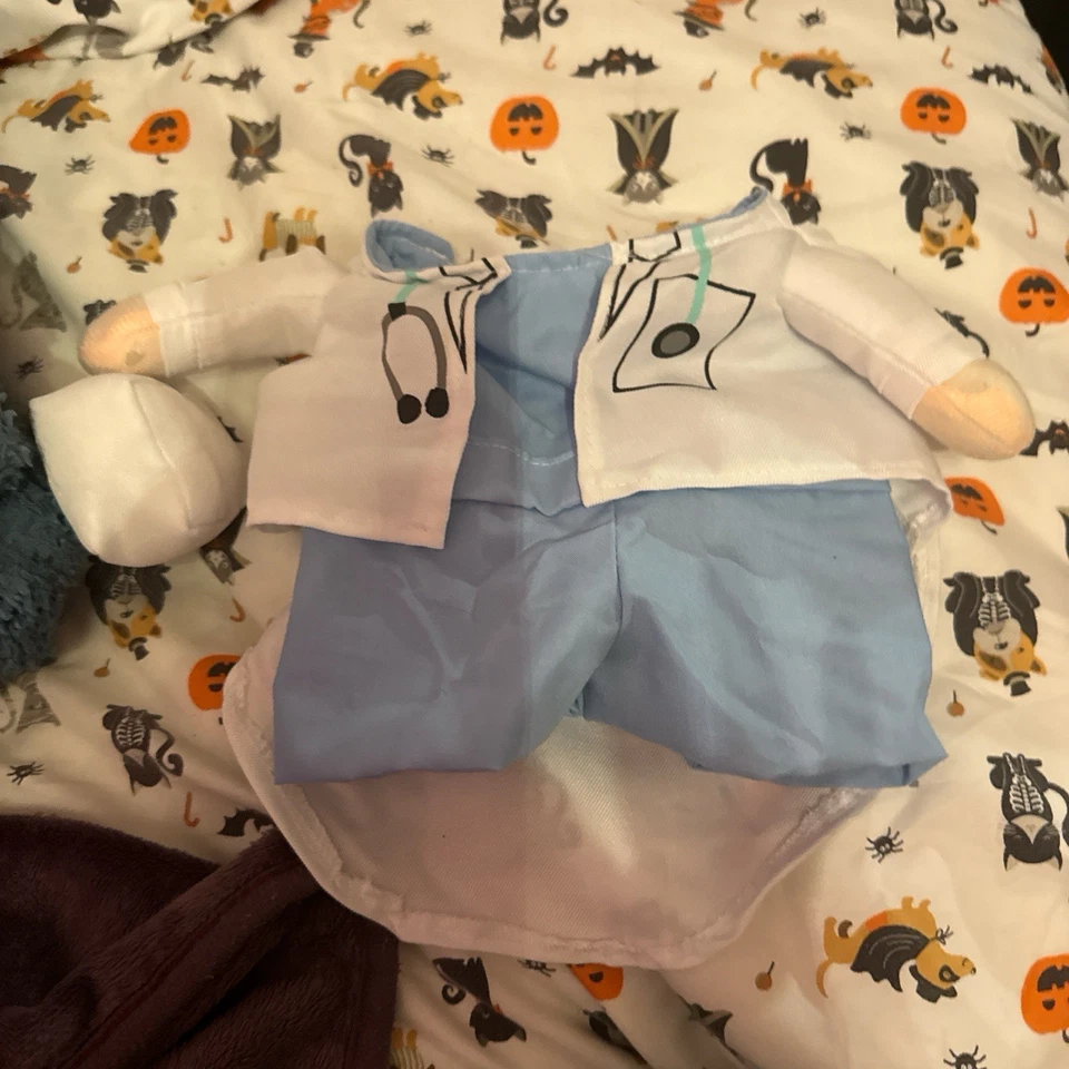 Doctor Costume for Cats & Dogs Halloween Costumes Blue And White - Image 1 of 2