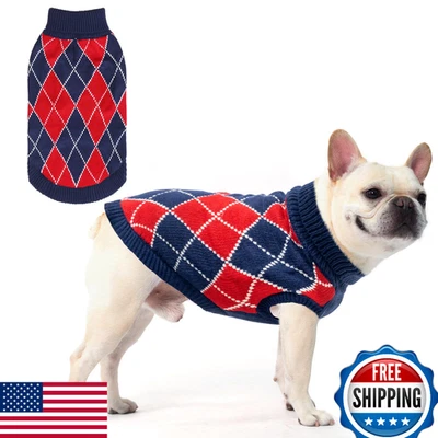 Suéter de cachorro KOOLTAIL, malha gola alta clima frio para cães pequenos e médios - Imagem 1 de 4