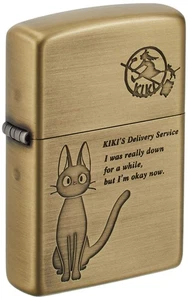 Zippo Studio Ghibli Kiki's Delivery Service Jiji Antique Gold NZ-11 Japan - Bild 1 von 2