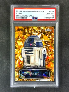 2024 Topps Chrome Star Wars Sapphire #SS3 R2-D2 Gold Refractor /50 PSA 10 Gem - Picture 1 of 2