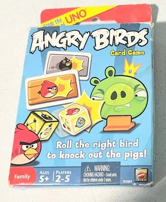 ANGRY BIRDS CARD GAME Makers of UNO Mattel 2-5 Players Complete - Image 1 of 2