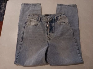 Nasty Gal Button Fly Womens Jeans Size 6 Light Wash  - Picture 1 of 10