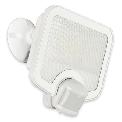 Luz de inundação LED Good Earth Lighting 180 graus branca com fio, ativada por movimento - Imagem 1 de 4