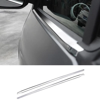 Tiras decorativas molduras de ventana de acero plateado para Benz Smart Fortwo 2015-20 Foto 1 de 4