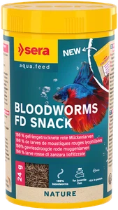 sera Bloodworms FD Snack 250 ml Leckerbissen Süßwasser Aquarium  - Picture 1 of 2