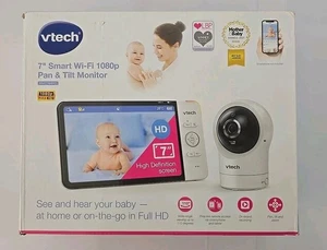 VTech 7in Smart Wi-Fi 1080p HD Baby Monitor Pan Tilt Camera with Box (FAST POST) - Picture 1 of 6