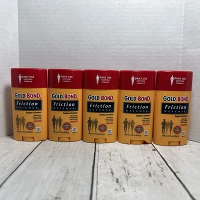 Barra de defensa contra fricción Gold Bond sin perfume 1,75 oz reconforta y calma 5 palos Foto 1 de 4