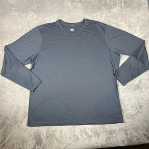 REI Co-op Mens XXL Long Sleeve Crew Neck Athletic T-Shirt Blue Performance - Picture 1 of 8