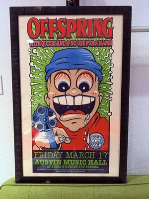 The Offspring Poster Numbered 36/600 Singed by Uncle Charlie  Framed Art Classic - Image 1 of 3