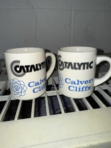 Vintage Kernkraftwerk katalytische Kalvert Klippen Tassen Menge 2 - Bild 1 von 3