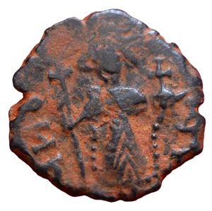 XF Islamic Rashidun ✠ Emperor Fals 40AH Genuine Coin & Coin Wallet - Picture 1 of 6