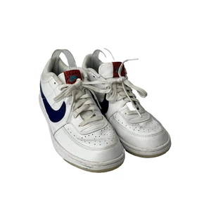 Nike Men's White Regency Blue Leather Sky Force 3/4 Shoes CT8448-100 Size 9.5 - Picture 1 of 11