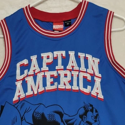 Camiseta Marvel Capitán América Para Hombre Mediana Super Soldado 41 Baloncesto Motor Loco Foto 1 de 4