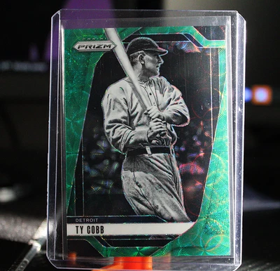 Ty Cobb [Alcance verde Prizm] #191 53/75 Tiger 2025 Panini Prizm Foto 1 de 4