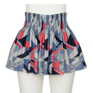 Lucky In Love Tennis Skirt Skort Womens Medium Geometric Athletic Activewear - Picture 1 of 15