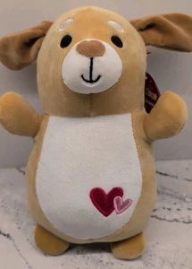 "Juguete de peluche Sam Dog 2024 San Valentín marrón abrazo Mees malvavisco 10"" nuevo con etiquetas" - Imagen 1 de 6
