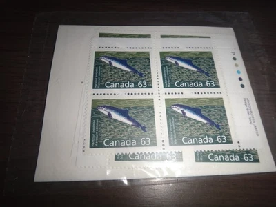 canada set of 4 inscription corner blocks of 4 scott #1176 mint never hinged - Image 1 of 2