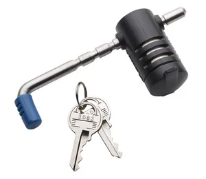 Master Lock Trailer Lock, Stainless Steel Adjustable Coupler Latch Lock, 2847DAT - Picture 1 of 5