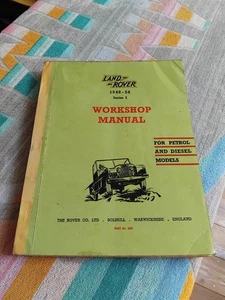 Land Rover Serie 1 1948-1958 original Werkswerkstatthandbuch sehr guter Zustand Serie I 58 - Bild 1 von 23