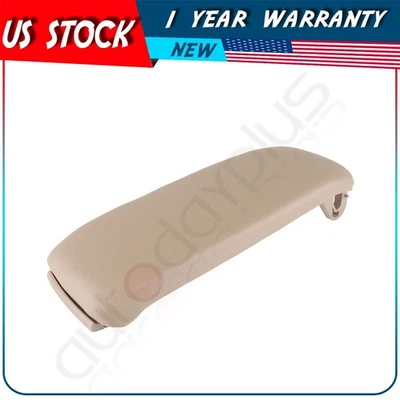 For 2000-2008 Audi A4 A6 S4 Beige PU Leather Center Console Armrest Cover Lid - Изображение 1 из 4