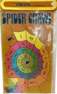 Nuevo de Lote Antiguo Ideal School Supply Co Araña Rastreo Alfabeto Juego Educación en el Hogar Muy Buen Estado - Imagen 1 de 2