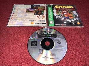 CRASH BANDICOOT Greatest Hits SonyPlaystation 1 PS1 CIB COMPLETE & TESTED-VGC-EX - Picture 1 of 12
