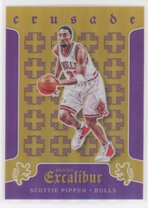 SCOTTIE PIPPEN 2015-16 PANINI EXCALIBUR CRUSADE PURPLE #52/60