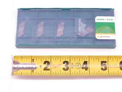 M & J TOOLING LLC 5pcs TOOL FLO FLG-3031R AC3R TiAlN CARBIDE INSERTS .031" CUT WIDTH TOP NOTCH