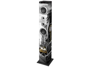 Cassa Audio Torre Speaker 2.1 Trevi XT 104 BT NY Taxi 50 W Bluetooth Subwoofer - Foto 1 di 7