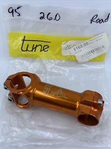 NOS TUNE Germany Road Stem ORANGE 95mm 26.0 Clamp 10° 1-1/8" Alloy NEW IN BAG - Picture 1 of 7