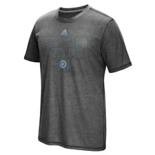 New York City FC MLS Adidas Grey 2016 Authentic Club Climacool T-Shirt