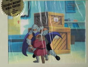TEENAGE MUTANT NINJA TURTLES Animation Cel MULTIPLE CHARACTERS C of A  #4 - Picture 1 of 10