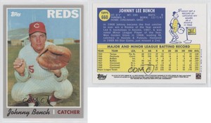 2010 Topps The Cards Your Mom Threw Out Original Back Johnny Bench #660 HOF