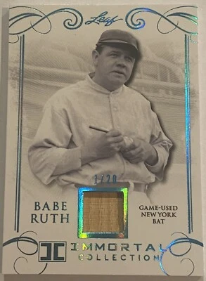 Babe Ruth-2017 Leaf Immortal Collection (Game-Used New York Yankee Bat-Serial #) - Image 1 of 3